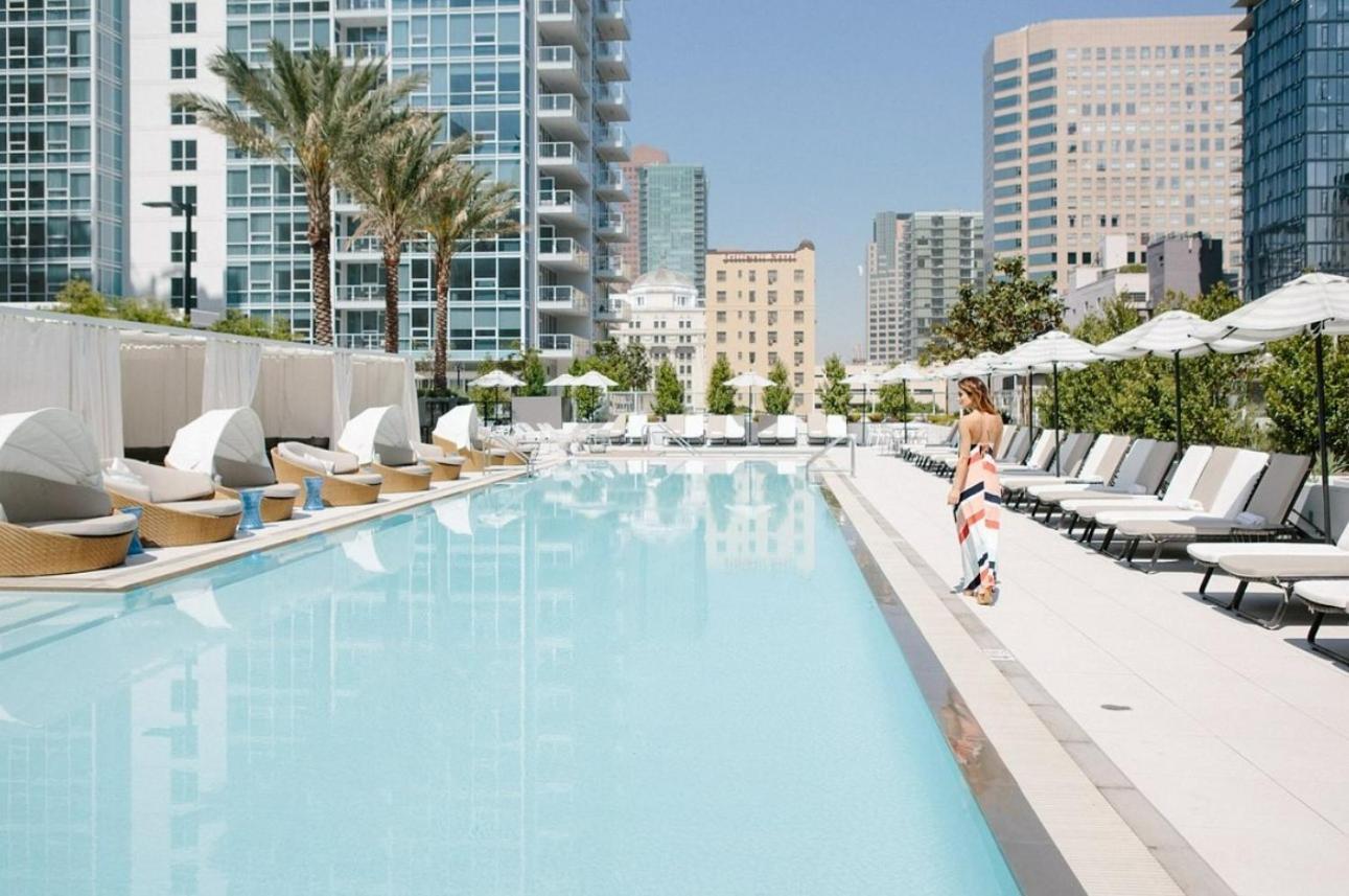 Level Downtown La South Olive Otel Los Angeles Dış mekan fotoğraf